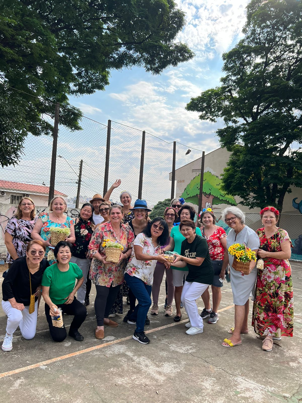 Bom Odori com o Grupo do Projeto Nadar