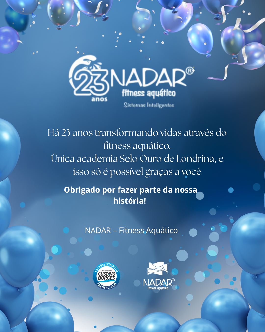 Nadar 23 anos de História